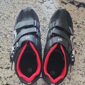 Womans Or Mens Black Peloton Cycling Shoes